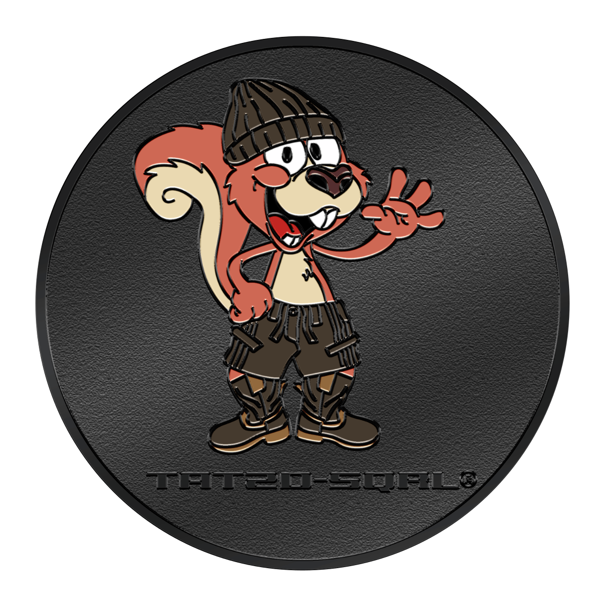 TAT2D-SQRL challenge coin — Side A